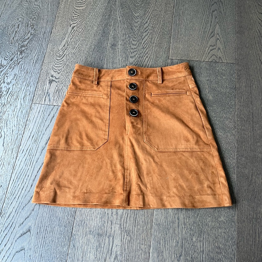 Zara Like New TRF Suede Skirt